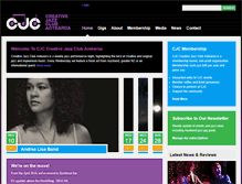 Tablet Screenshot of creativejazzclub.co.nz